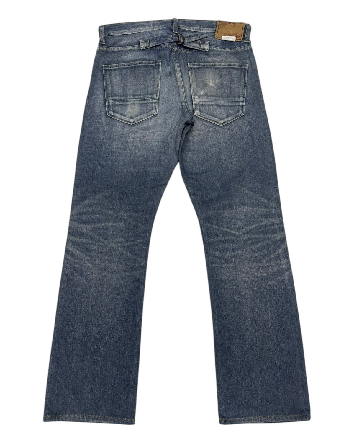 Kapital 🔥MADE IN NIPPON VINTAGE FADED JEANS BACK NUMBER DENIM JEANS Size US 32 / EU 48 - 2 Thumbnail