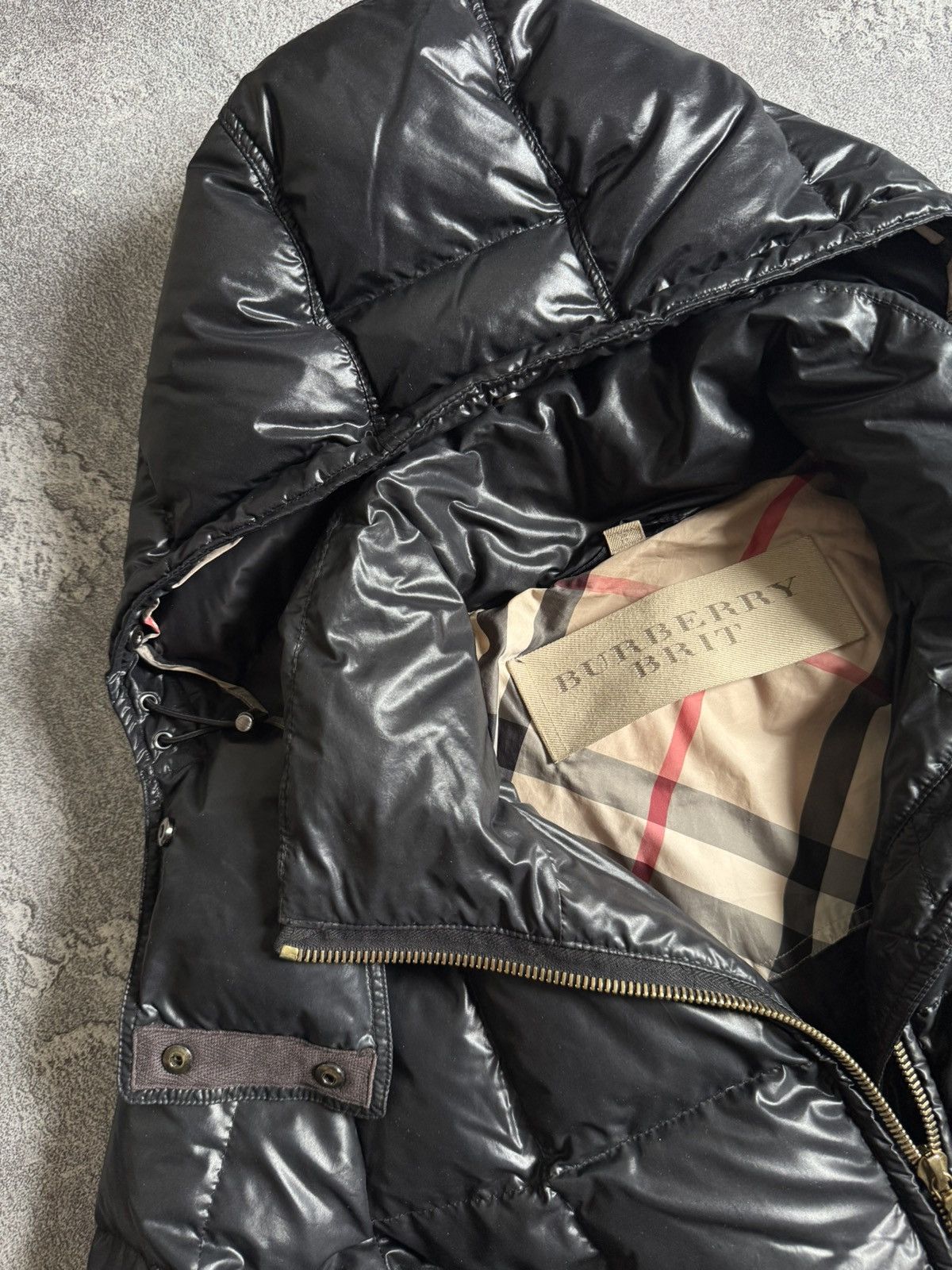 Burberry Burberry Brit XL goose down jacket puffer quilted hooded Size XL / US 12-14 / IT 48-50 - 6 Thumbnail