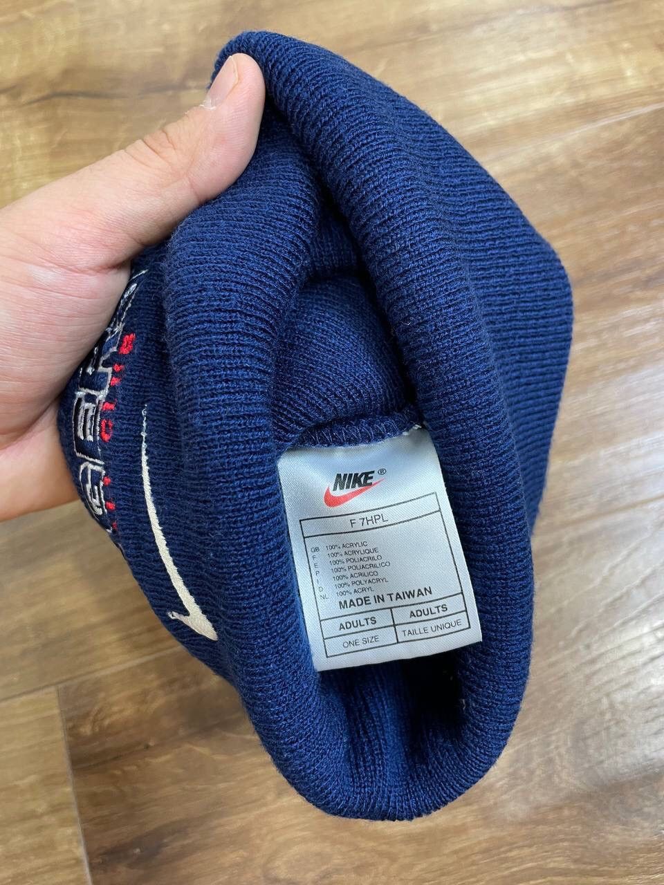 Nike × Vintage Vintage 90’s Y2K Style Nike Rangers Swoosh Logo Beanie Hat Size ONE SIZE - 9 Thumbnail