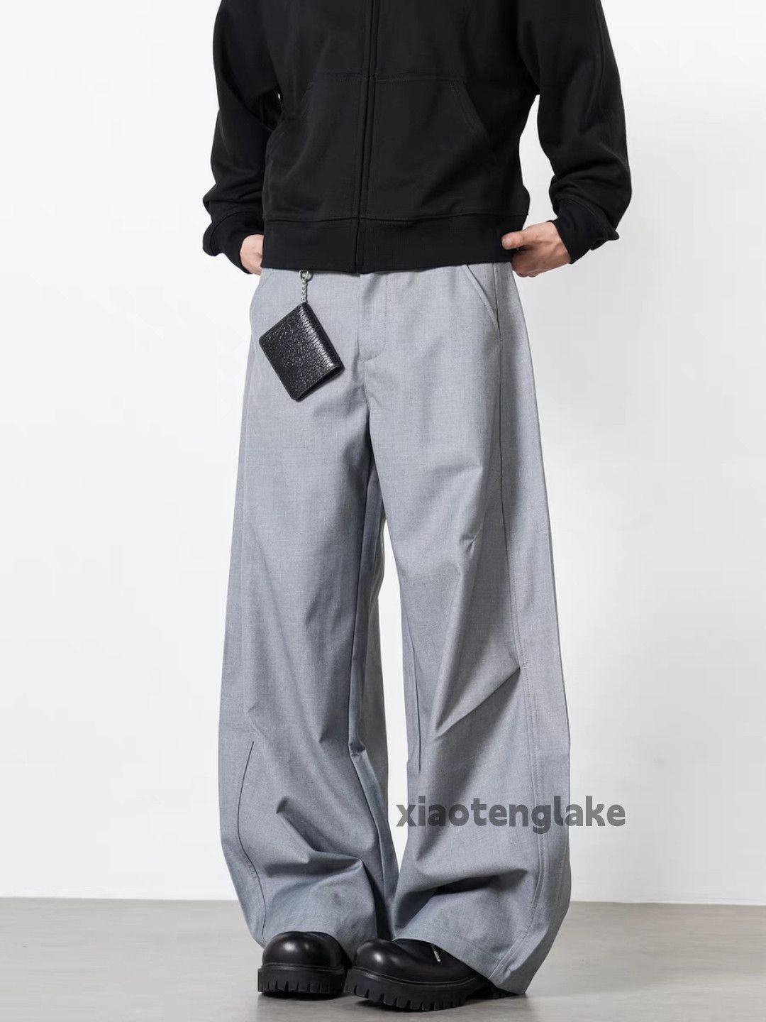 Designer × Japanese Brand × Vintage Utility skate hiphop loose baggy pleated patchwork pants Size US 33 - 3 Thumbnail