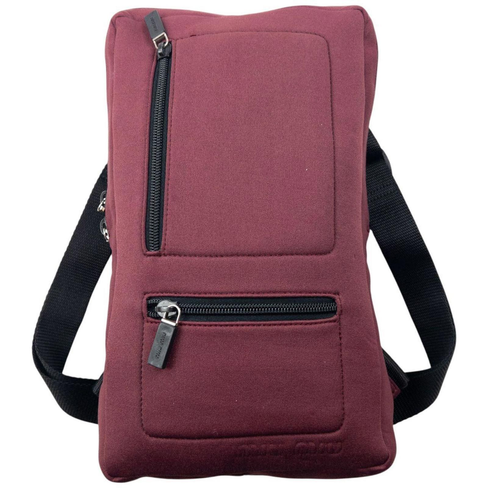 Miu Miu Vintage 90s Miu Miu Neoprene Backpack Size ONE SIZE - 1 Thumbnail