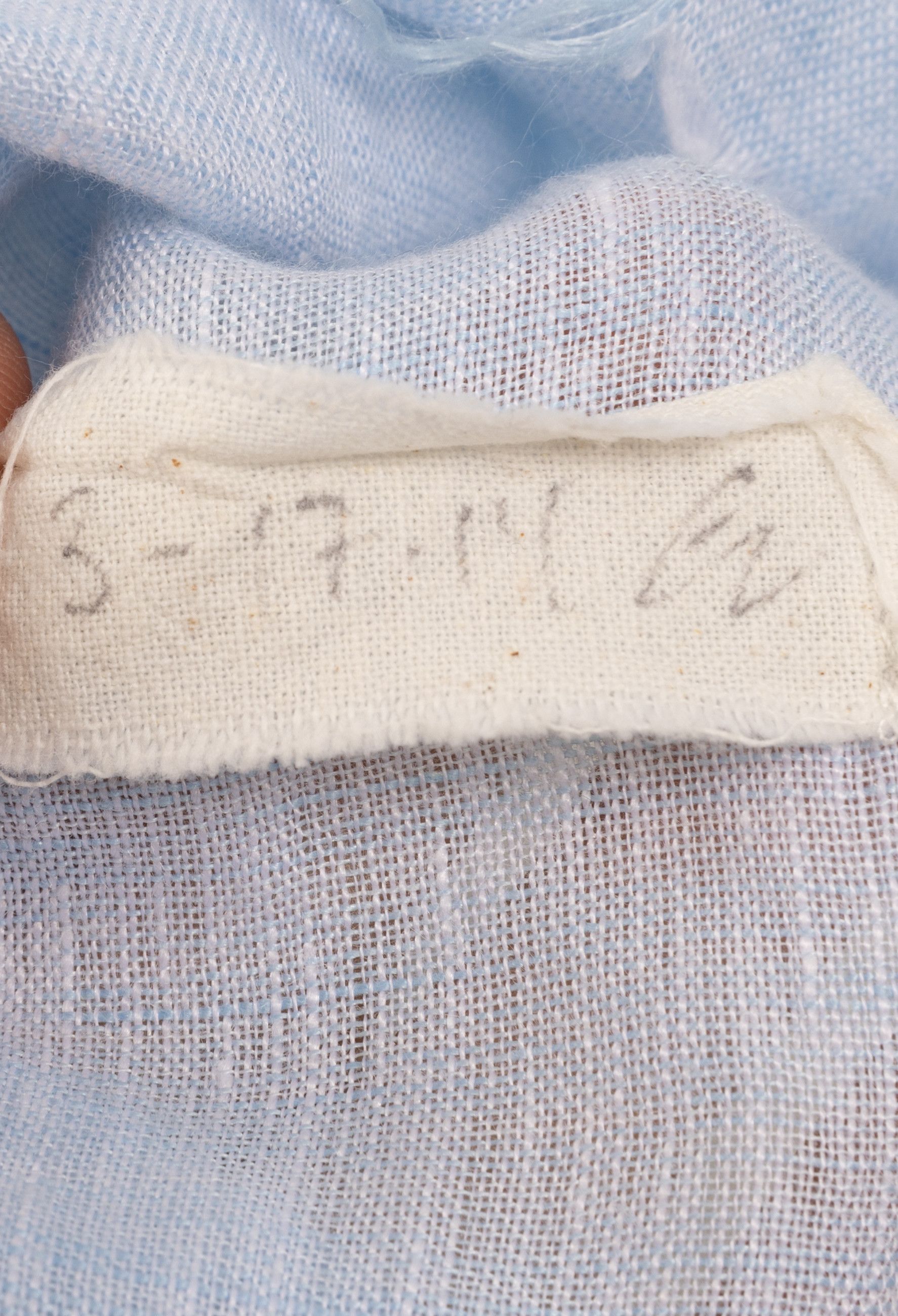 Greg Lauren "The studio shirt" baby blue patchwork linen Size US S / EU 44-46 / 1 - 8 Thumbnail