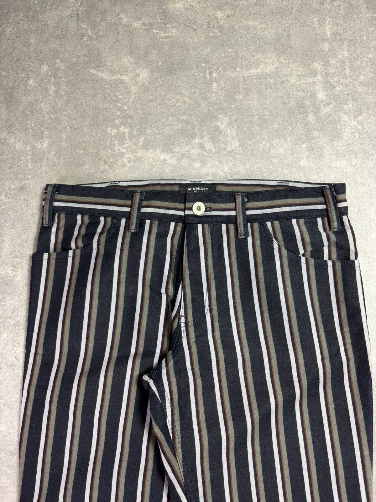 Burberry Burberry Black Label Exclusive Flared Striped Pants 27 28 Size US 27 - 6 Thumbnail