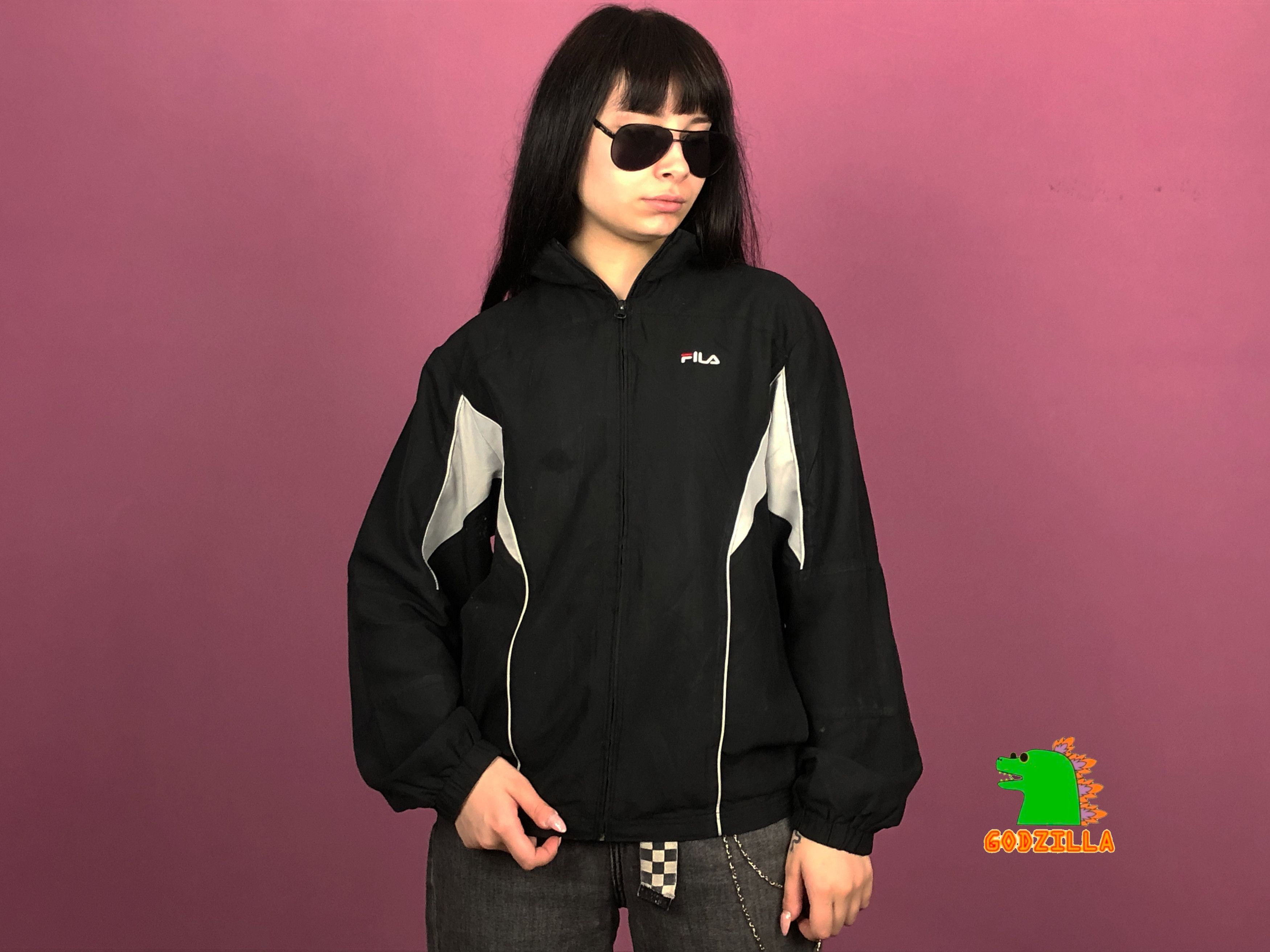 Fila × Vintage Fila Vintage Women's Windbreaker Jacket - XL Size XL / US 12-14 / IT 48-50 - 4 Thumbnail