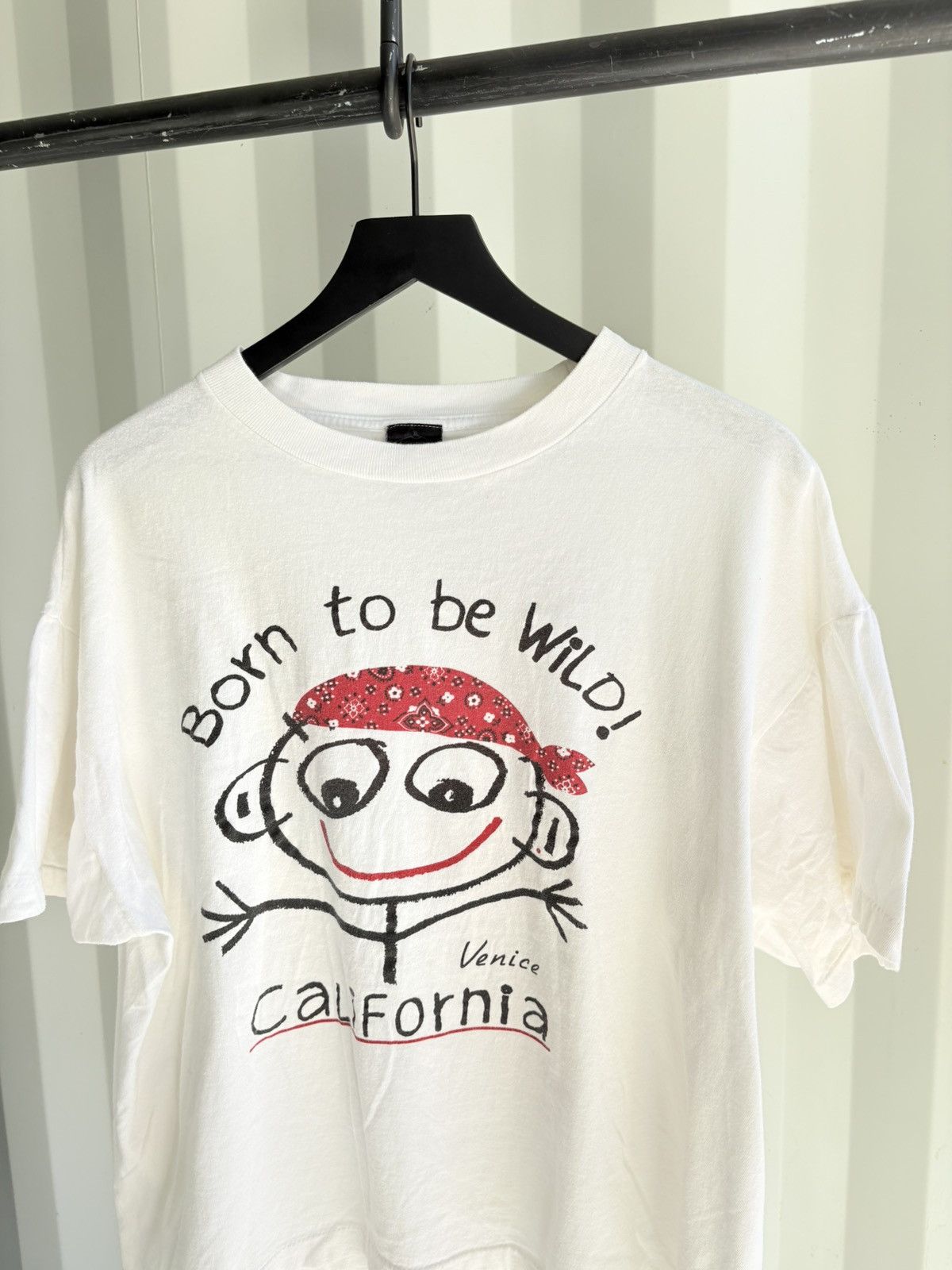 Vintage Vintage Born Wild California Shirt Faded Distressed GRUNGE Size US XL / EU 56 / 4 - 3 Thumbnail