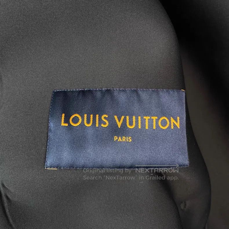Louis Vuitton Louis Vuitton Dark Blue Hooded Zip Leather Jacket Size US S / EU 44-46 / 1 - 9 Thumbnail