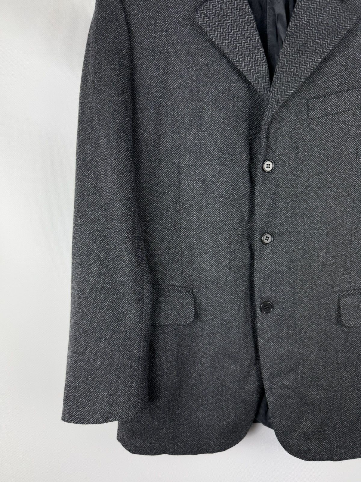 Canali Canali men’s herringbone wool tweed blazer jacket sportcoat Size 42R - 5 Thumbnail