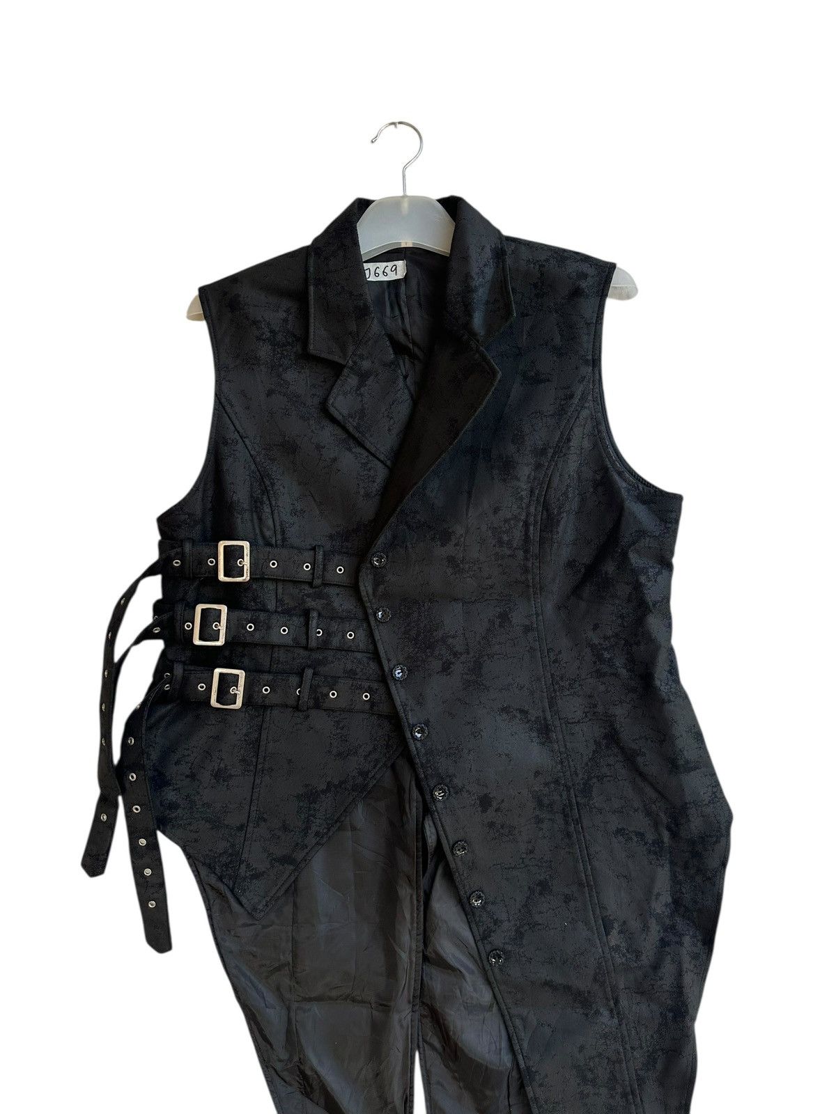 Japanese Brand Glamorous Asymmetrical Vest - Gothic Tailcoat Archive Size US M / EU 48-50 / 2 - 2 Thumbnail