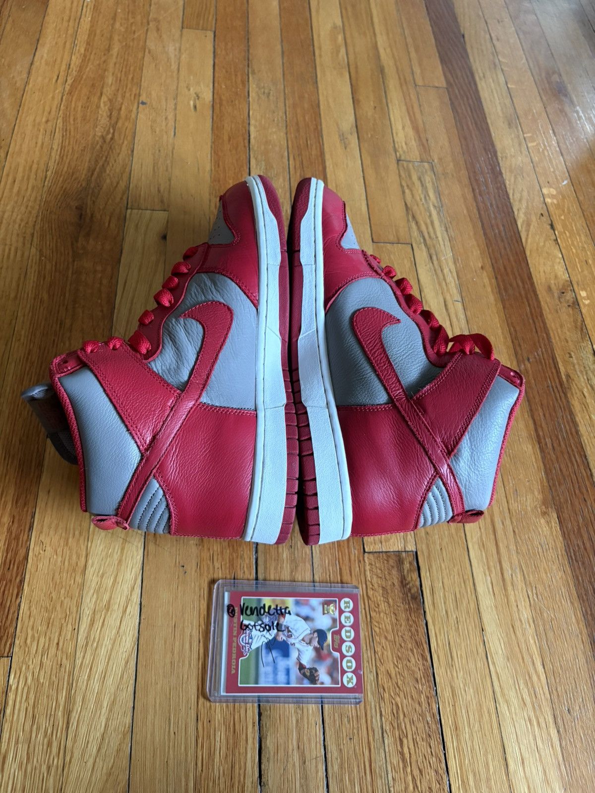 Nike Nike Dunk High UNLV QS Premium Leather 2015 US9 Size US 9 / EU 42 - 4 Thumbnail