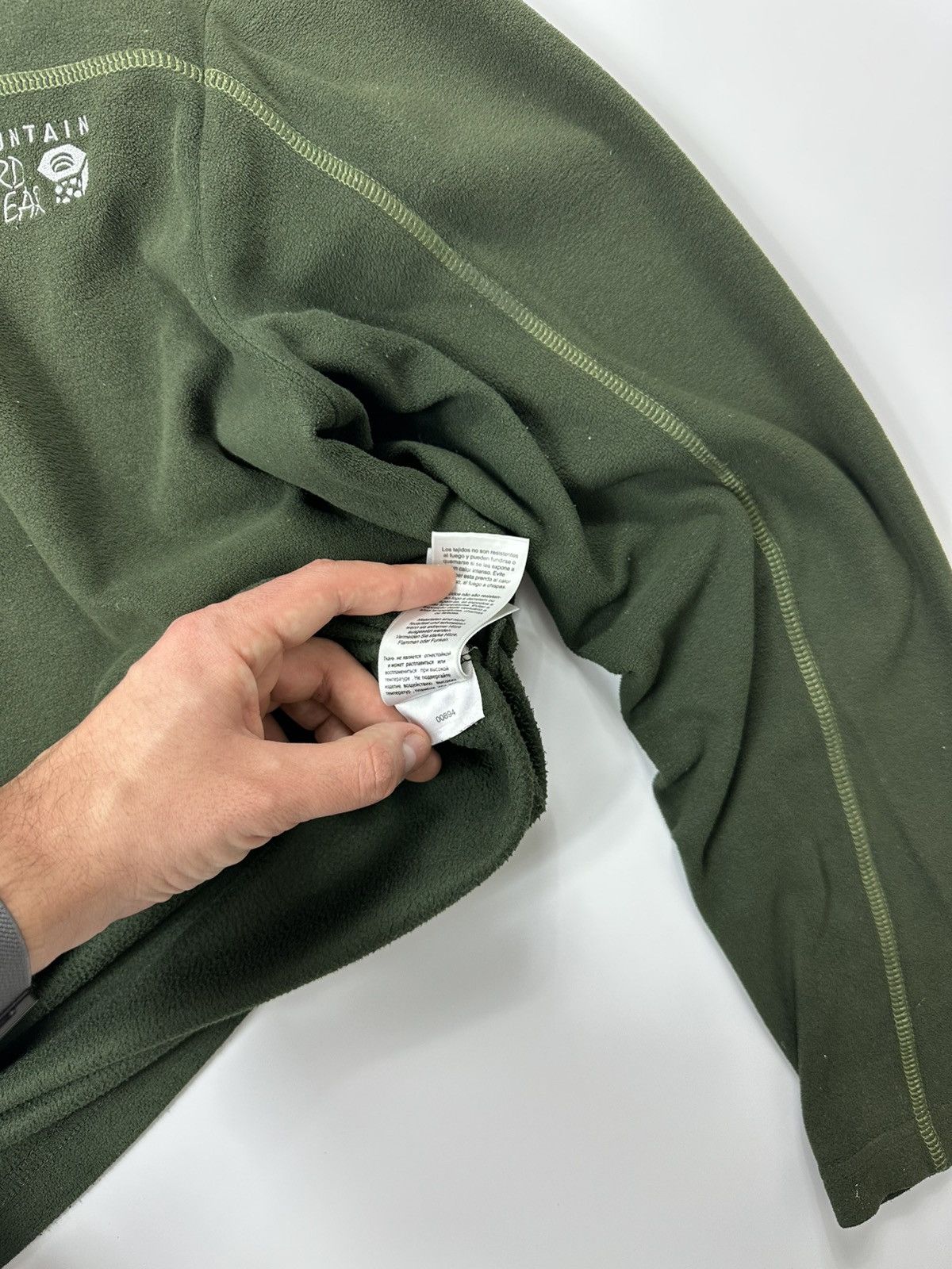Mountain Hardwear Mountain Hardwear Fleece 1/4 Zip Logo Green Size US S / EU 44-46 / 1 - 11 Thumbnail