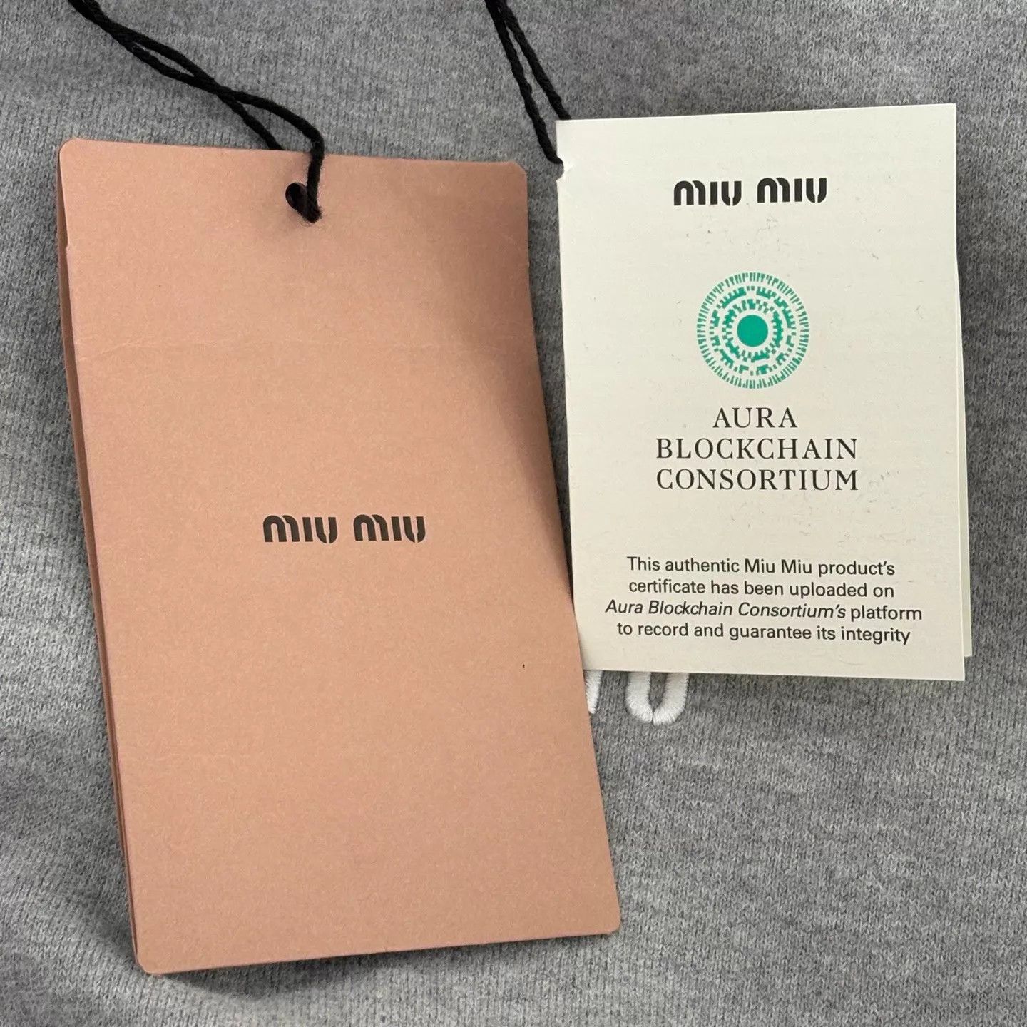 Miu Miu MIU MIU Gray Embroidered Sporty Zip Jacket Elastic Hem Size L / US 10 / IT 46 - 8 Thumbnail