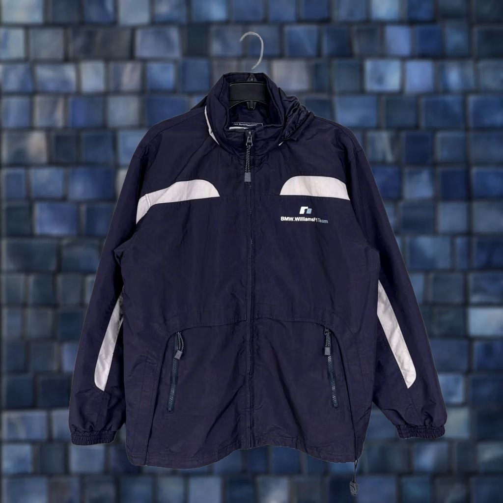 BMW BMW WilliamsF1 Team Windbreaker Mens Medium Navy Blue Racing Jacket Size US M / EU 48-50 / 2 - 1 Thumbnail