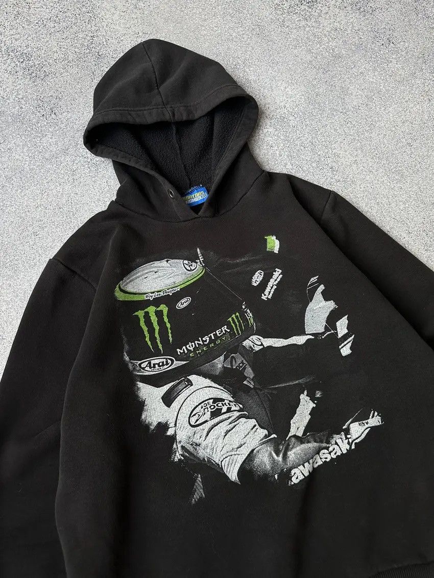 Vintage Vintage Kawasaki Monster Joe Rocket Racing Team Hoodie Size US M / EU 48-50 / 2 - 7 Thumbnail