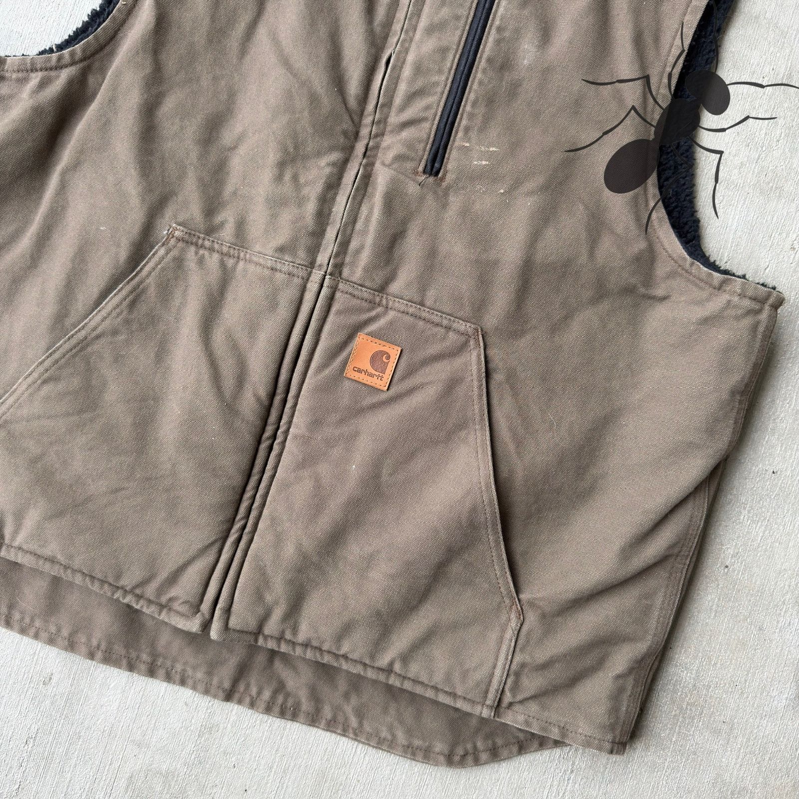 Carhartt × Vintage Carhartt V33 green work wear vest Size US L / EU 52-54 / 3 - 5 Thumbnail