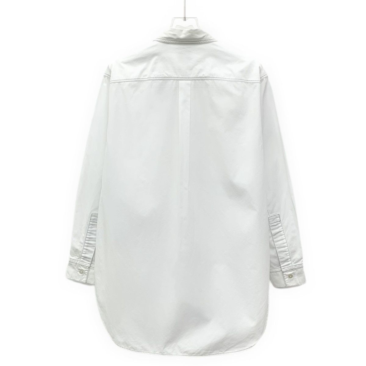Burberry Burberry White Line Pattern Cotton Long Sleeve Shirt K26WX Size US XXS / EU 40 - 2 Thumbnail