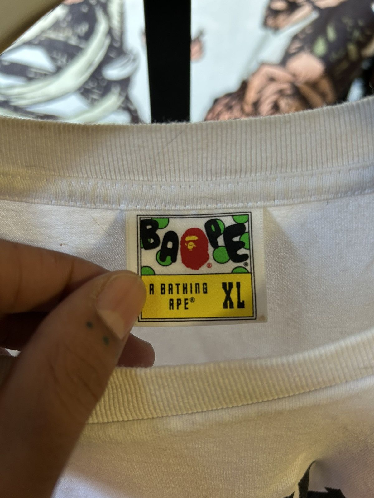Bape Bape College Tee Size US XL / EU 56 / 4 - 2 Thumbnail