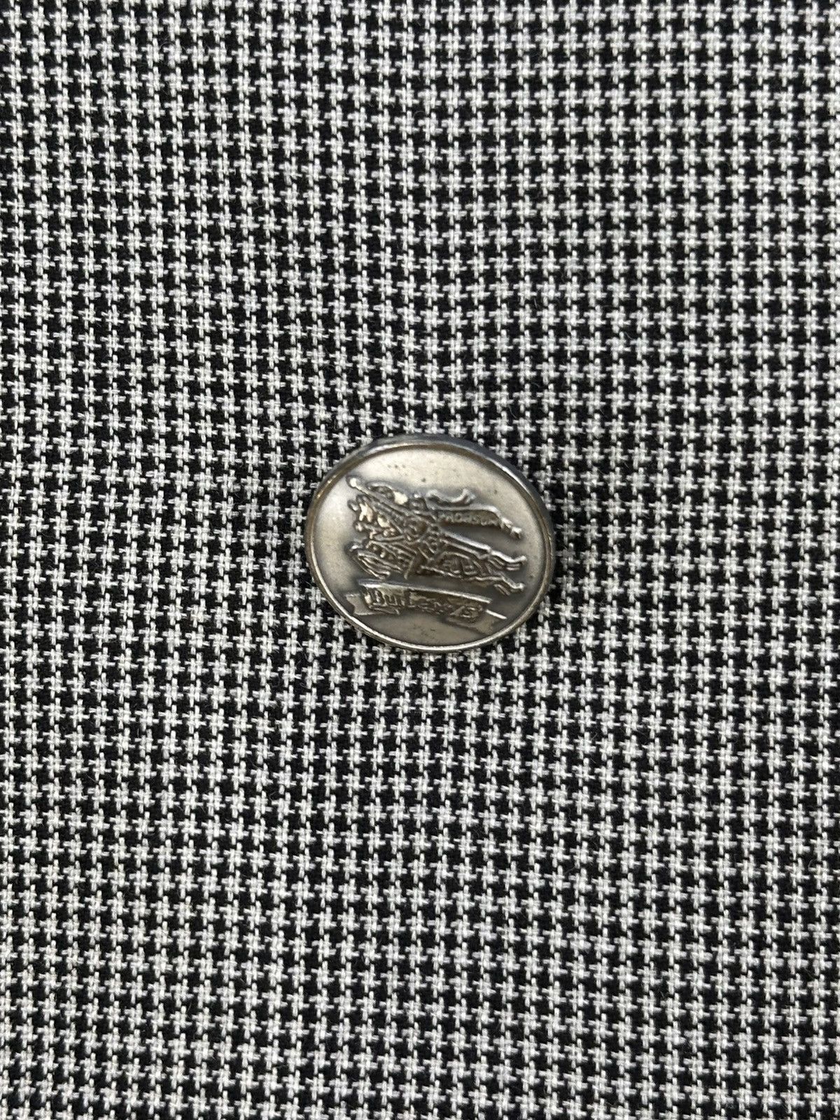 Burberry Vintage Burberrys Houndstooth Silk & Kid Mohair Coat Jacket Size US L / EU 52-54 / 3 - 8 Thumbnail