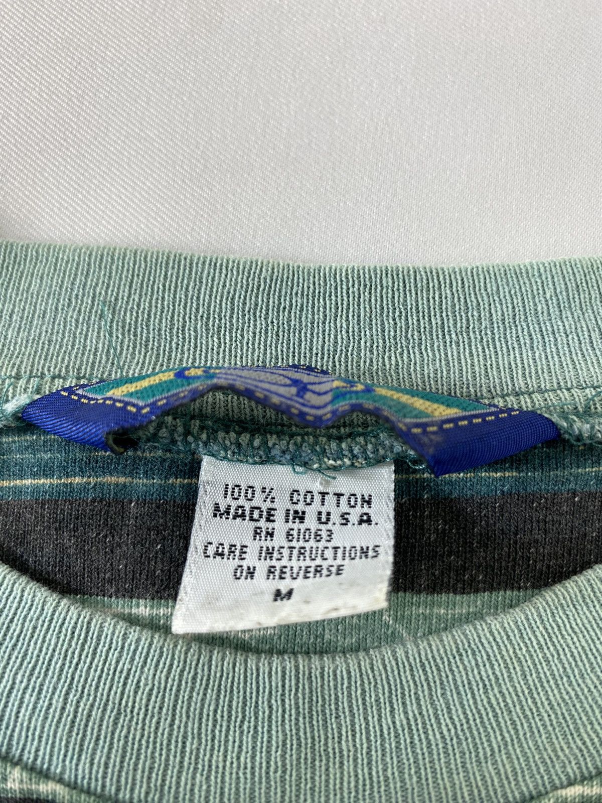 Ocean Pacific 90s Ocean Pasific OP Surf Striped Geometric All Printed Tee Size US S / EU 44-46 / 1 - 6 Thumbnail