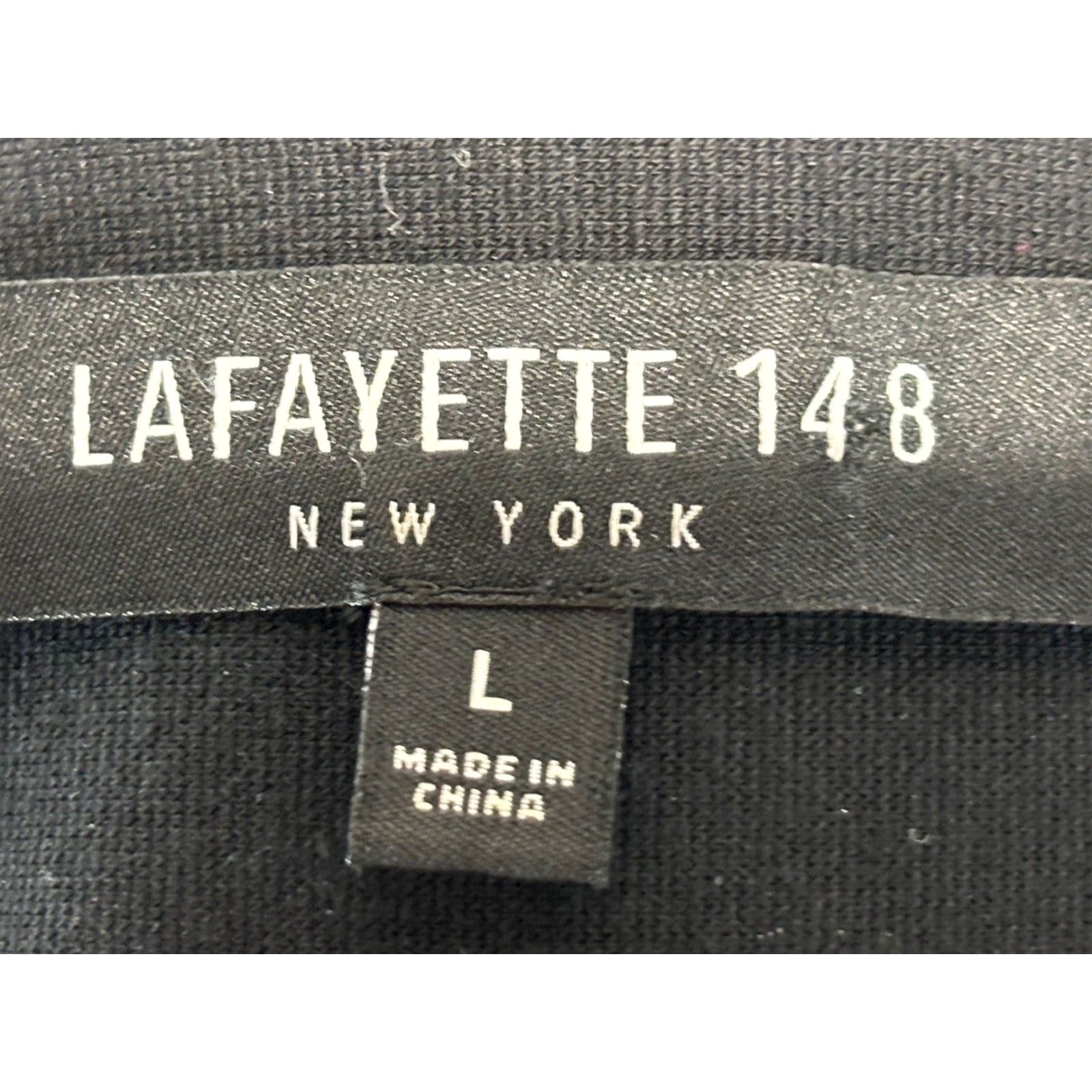 Vintage Lafayette 148 New York Jacket Women Open Front Black Faux Leather L Large Open Waterfall Relaxed Size: L - Womens Size L / US 10 / IT 46 - 6 Thumbnail