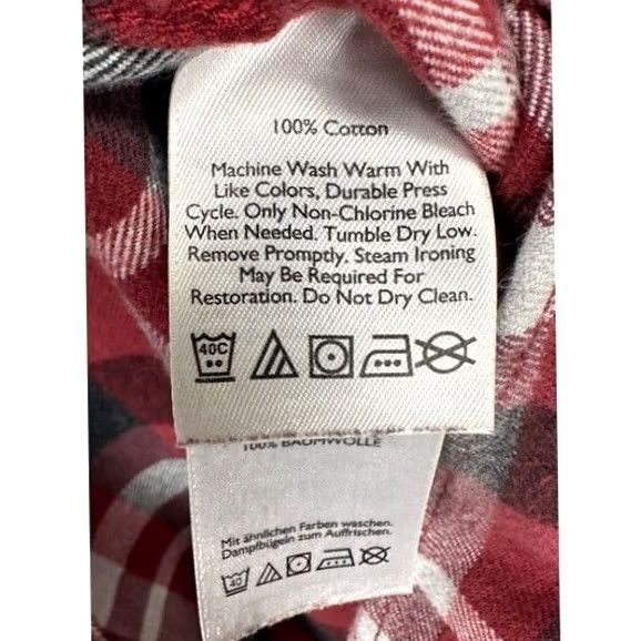 Eddie Bauer Eddie Bauer Flannel Shirt Mens Large Tall Red Black Plaid Button-Down Relaxed Cotton Shirt Size US L / EU 52-54 / 3 - 7 Thumbnail