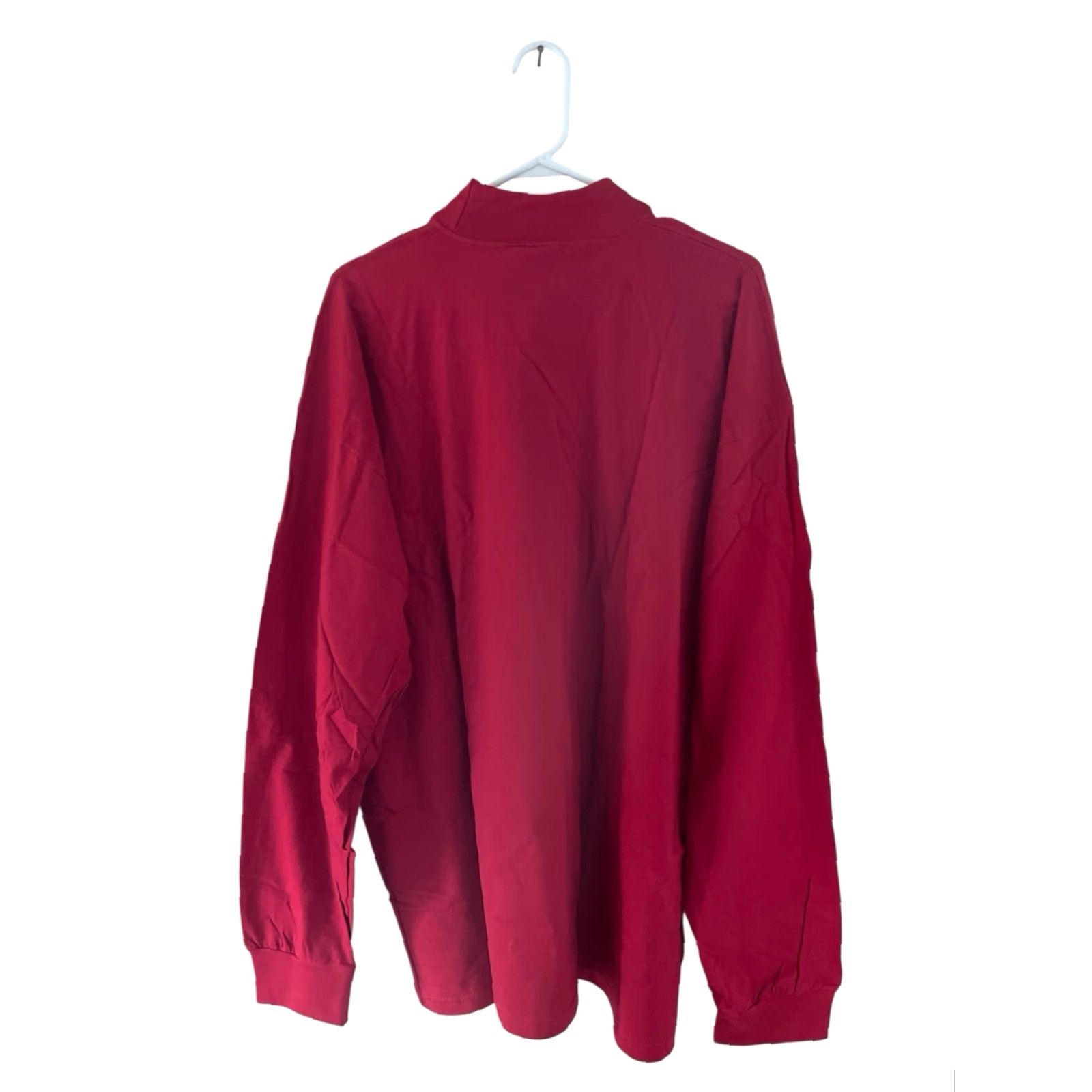 Russell Athletic VINTAGE Russell Athletic Pro Cotton Mock Neck Shirt Mens XXL Red 90s NOS NWT T-Shirt Long Sleeve Cotton 2XL Men Mens Size US XXL / EU 58 / 5 - 5 Thumbnail