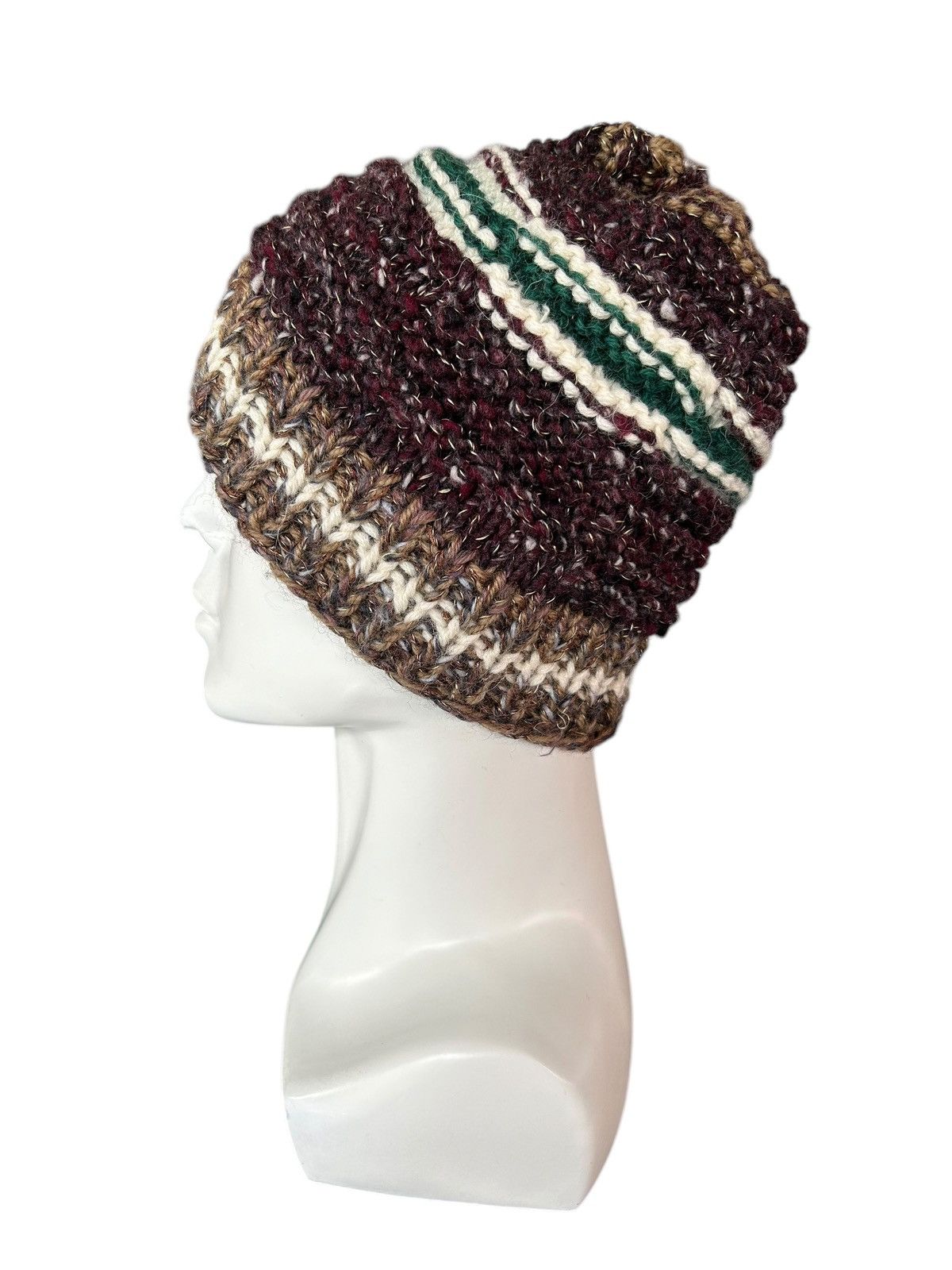 Kapital Crochet Knitted handmade Beanie Hats Rare ☠️☠️ Size ONE SIZE - 2 Thumbnail