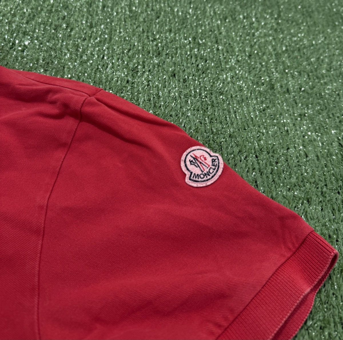 Moncler Moncler Polo Manglia Manica Corta Red Size US L / EU 52-54 / 3 - 4 Thumbnail