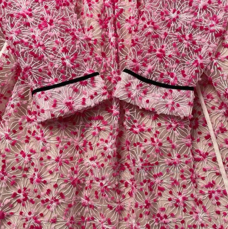 Fendi Fendi Pink Floral Nylon Women's Dress . Size M / US 6-8 / IT 42-44 - 4 Thumbnail