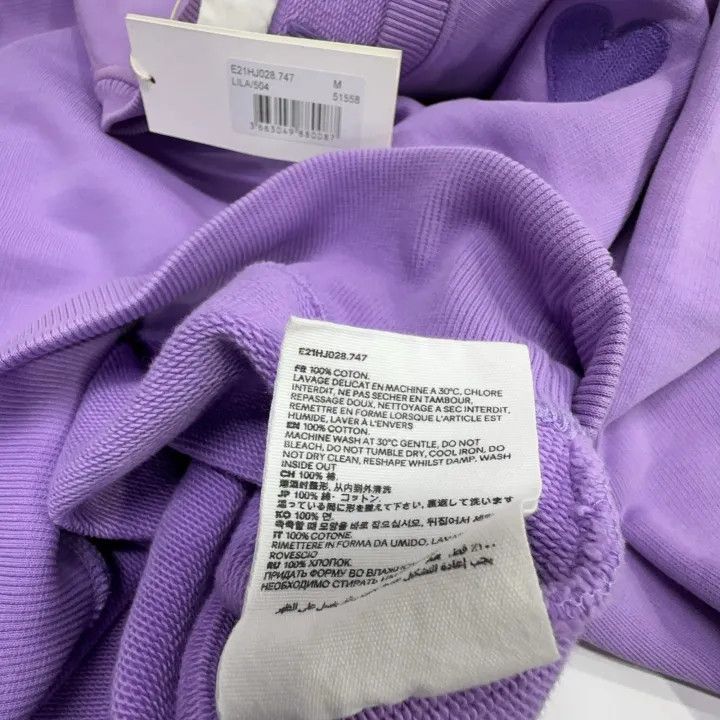 AMI AMIPARIS SS21 Purple Logo Embroidered Sweatshirt -2507 Size US M / EU 48-50 / 2 - 2 Thumbnail
