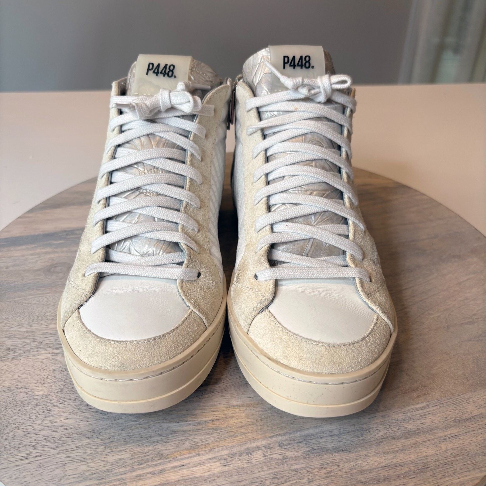 P448 P448 Women's High Top Sneakers in Peony EU 38 US Size 7.5 Size US 7.5 / IT 37.5 - 4 Thumbnail