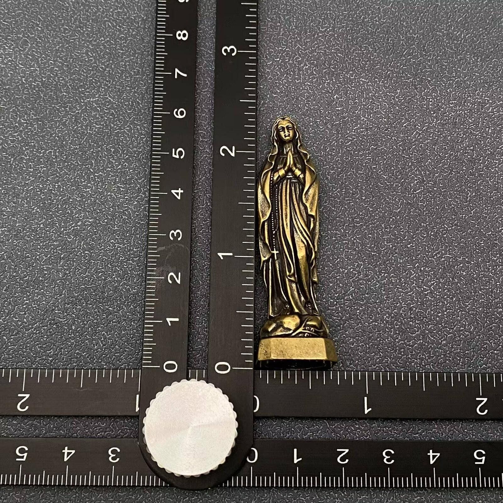 The Unbranded Brand Brass Statue of Virgin Mary Figurine Size ONE SIZE - 4 Thumbnail