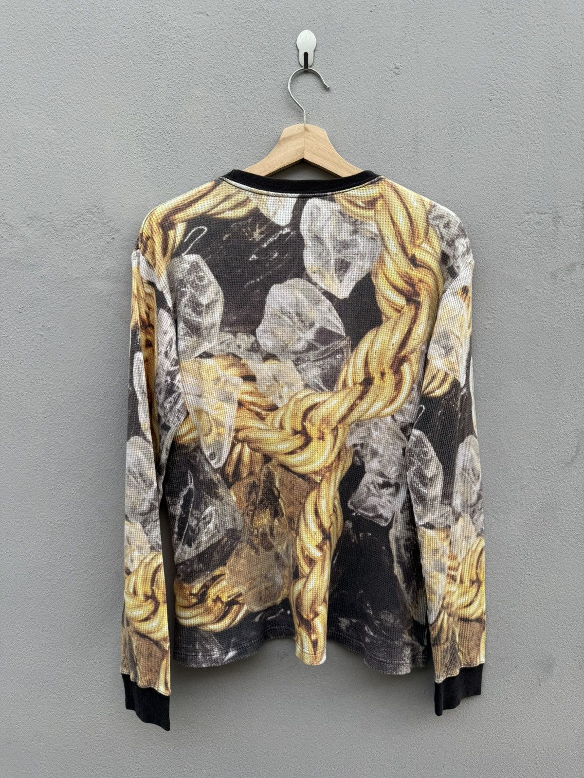 PHENOMENON ARCHIVED‼️2000s PHENOMENON Gold Chains Fullprint Waffle Tee Size US L / EU 52-54 / 3 - 2 Thumbnail
