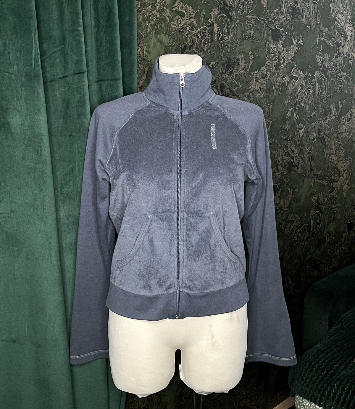 Nike Vintage Blue Hoodie Sweatshirt ZIP Up Nike Studioseventyfour Size S / US 4 / IT 40 - 1 Thumbnail