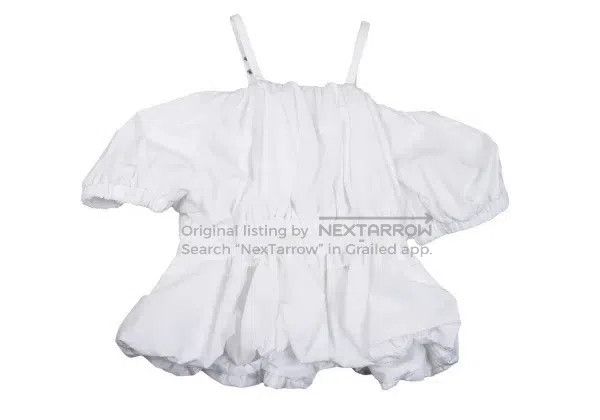 Comme des Garcons Comme Des Garcons White vintage off-shoulder top Size XS / US 0-2 / IT 36-38 - 3 Thumbnail