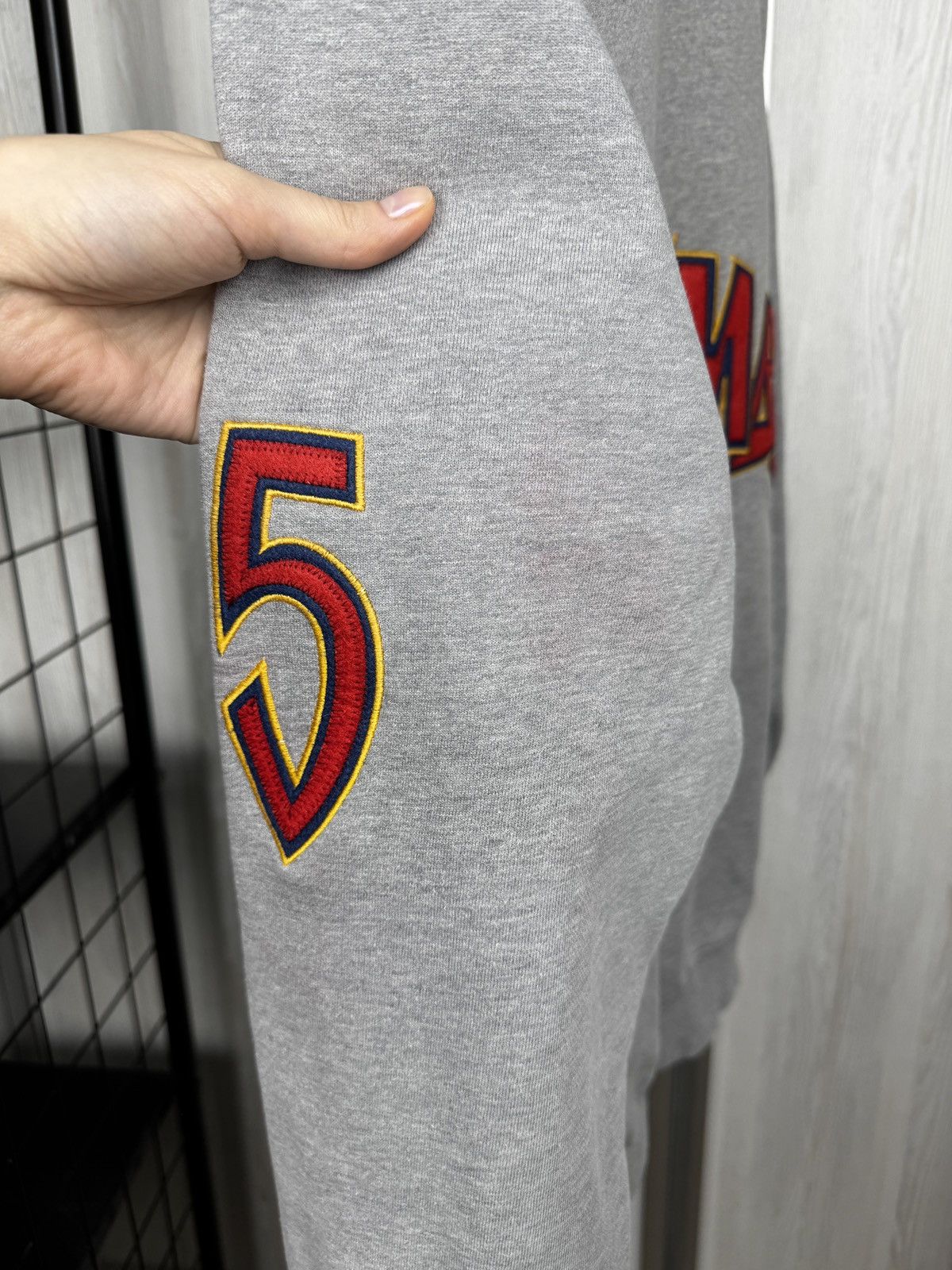 Adidas Adidas Dikembe Mutombo #55 vintage 90s grey sweatshirt M Size US M / EU 48-50 / 2 - 8 Thumbnail