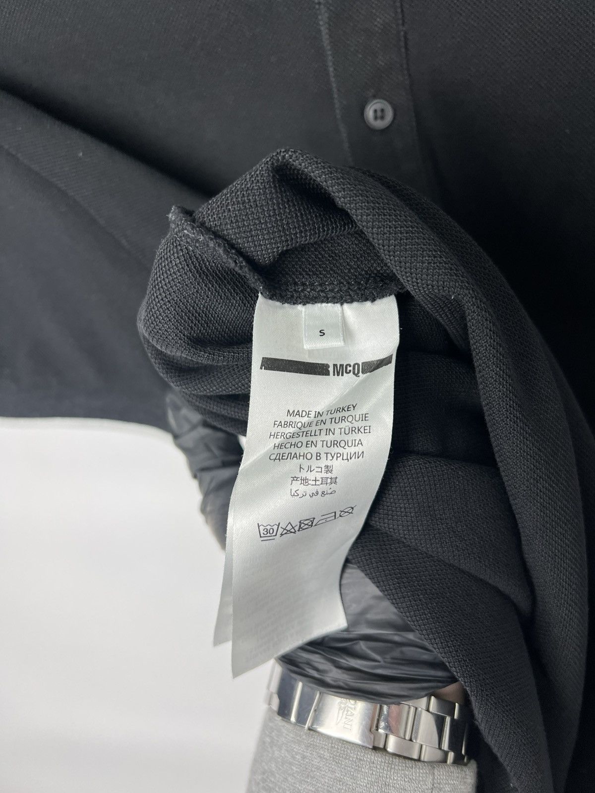 Alexander McQueen Luxury MCQ Alexander McQueen Black Swallow Logo Polo Shirt Size US S / EU 44-46 / 1 - 4 Thumbnail