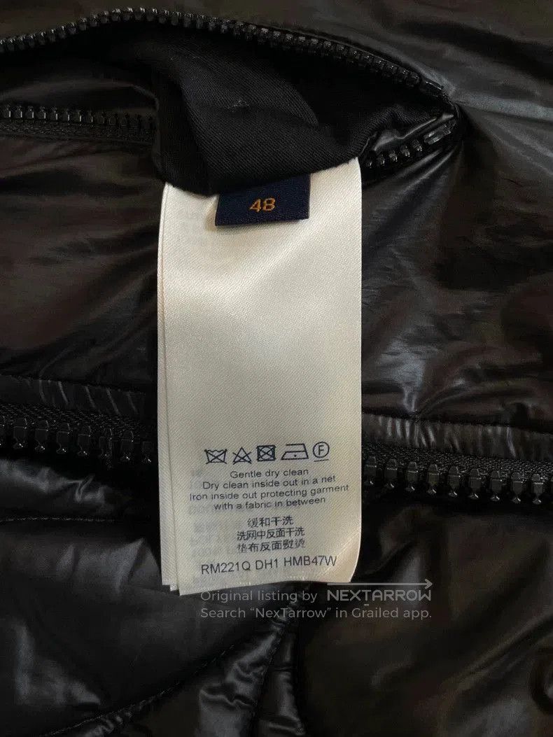Louis Vuitton LV Black Floral Quilted Down Jacket . Size US M / EU 48-50 / 2 - 5 Thumbnail