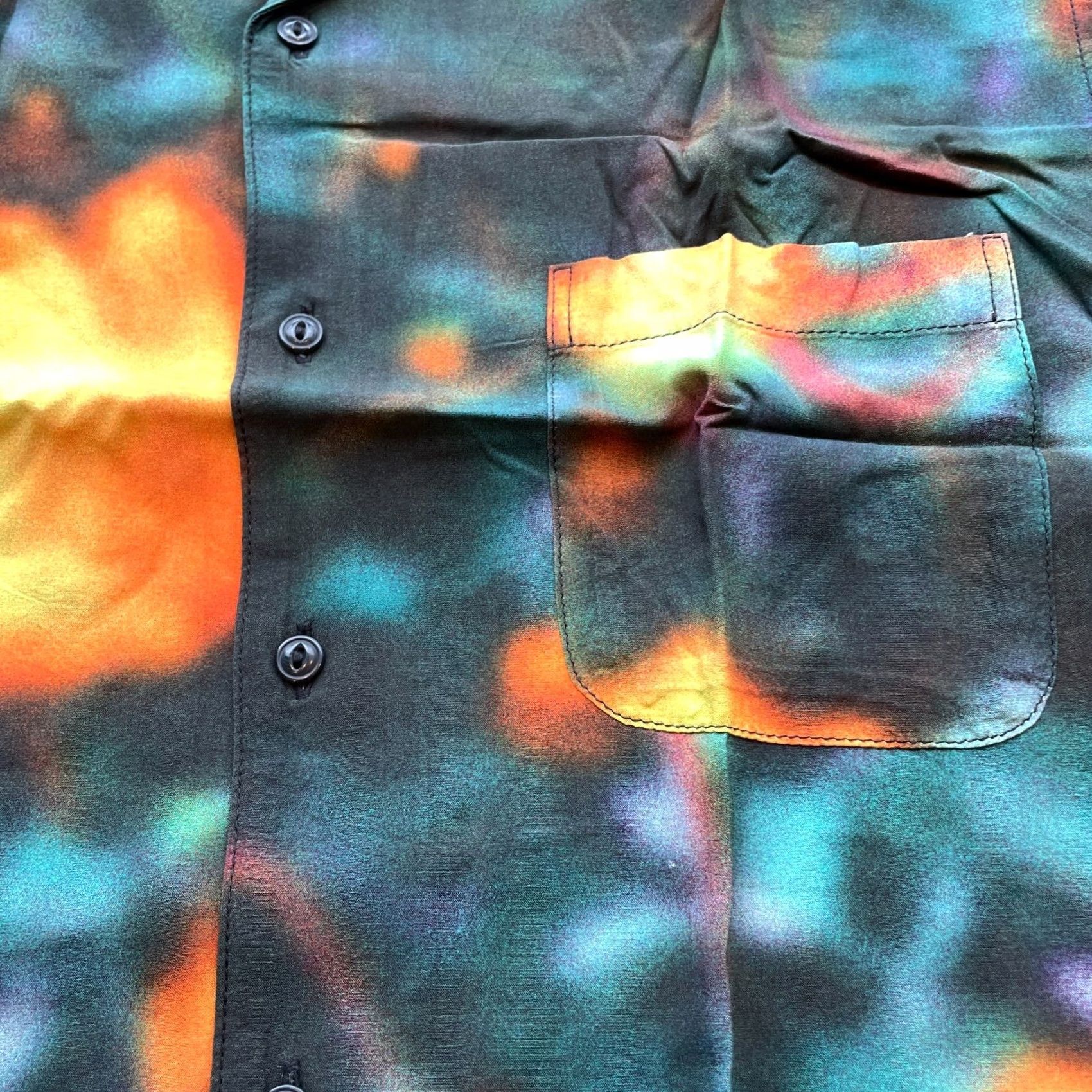 Vans Brand New Vans Tranquil Woven Button Up Black/ Multi Shirt Mens M Short Sleeve Multicolor 90s/.. Size US M / EU 48-50 / 2 - 2 Thumbnail