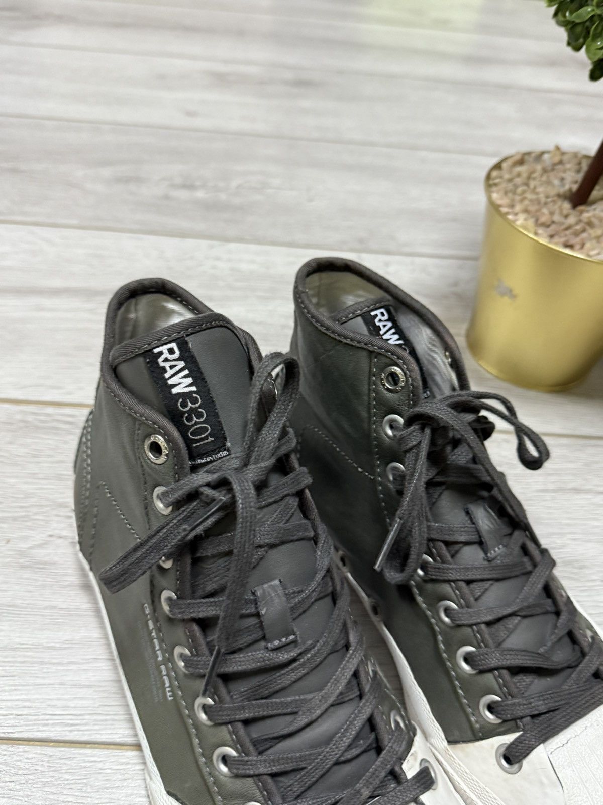 G-Star G star leather high sneakers boots Size US 9 / EU 42 - 3 Thumbnail