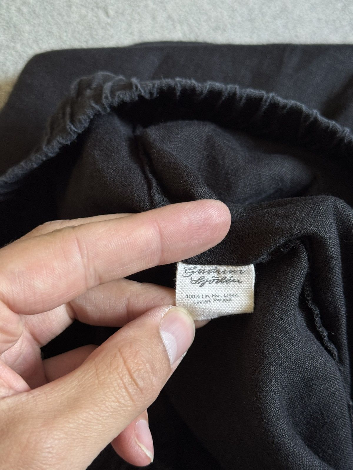 Gudrun Sjoden Gudrun Sjoden Harem Linen Pants Black Hippie Chinos Joggers Size 27" / US 4 / IT 40 - 6 Thumbnail