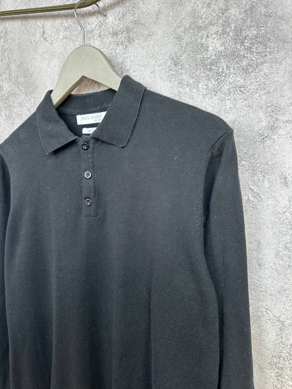 Paul James Paul James Polo Long Sleeve Shirt Jumper Black OldMoney Size US M / EU 48-50 / 2 - 5 Thumbnail