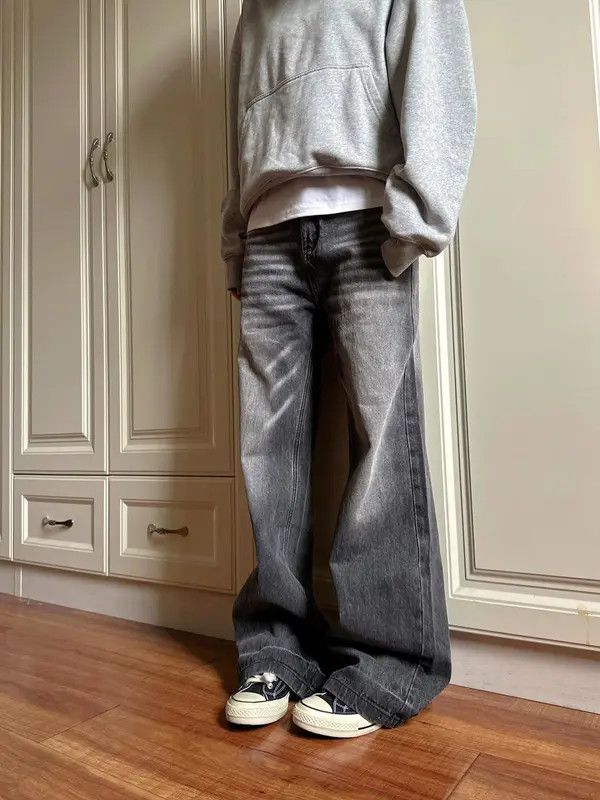 Jean Higuchi x Reiko Stylish Gray Wide Leg Jeans Size US 32 / EU 48 - 3 Thumbnail