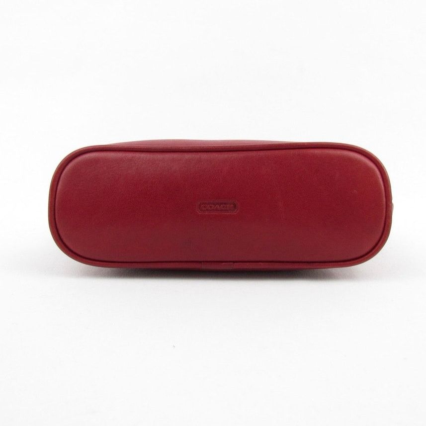 Coach Coach Red Leather Dome Wristlet / Cosmetic Bag Size ONE SIZE - 6 Thumbnail