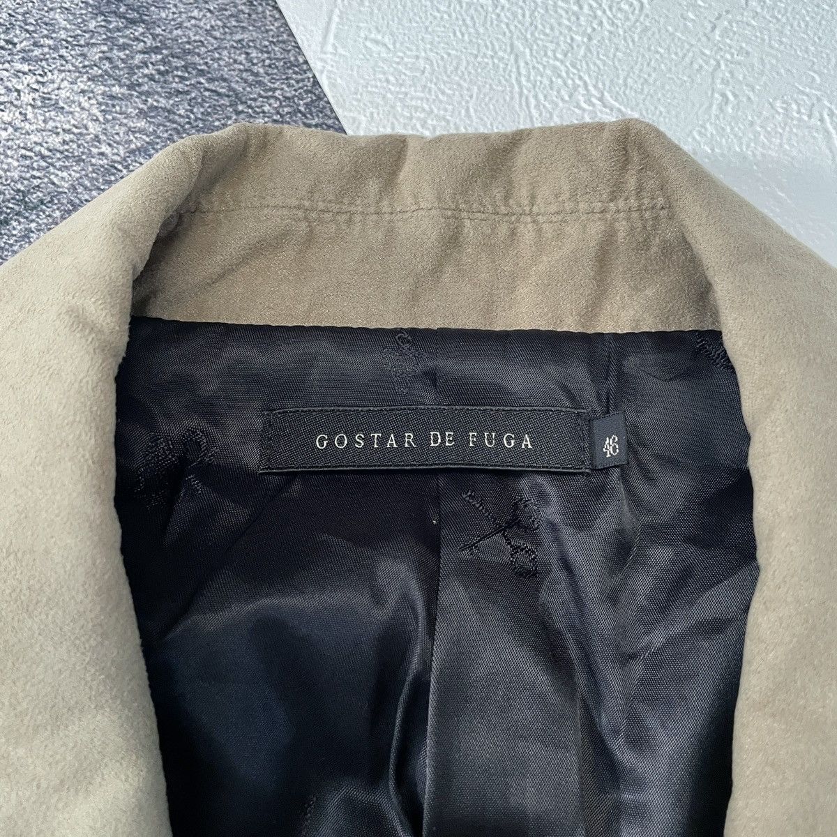RARE🔥 Gostar De Fuga suede biker jacket