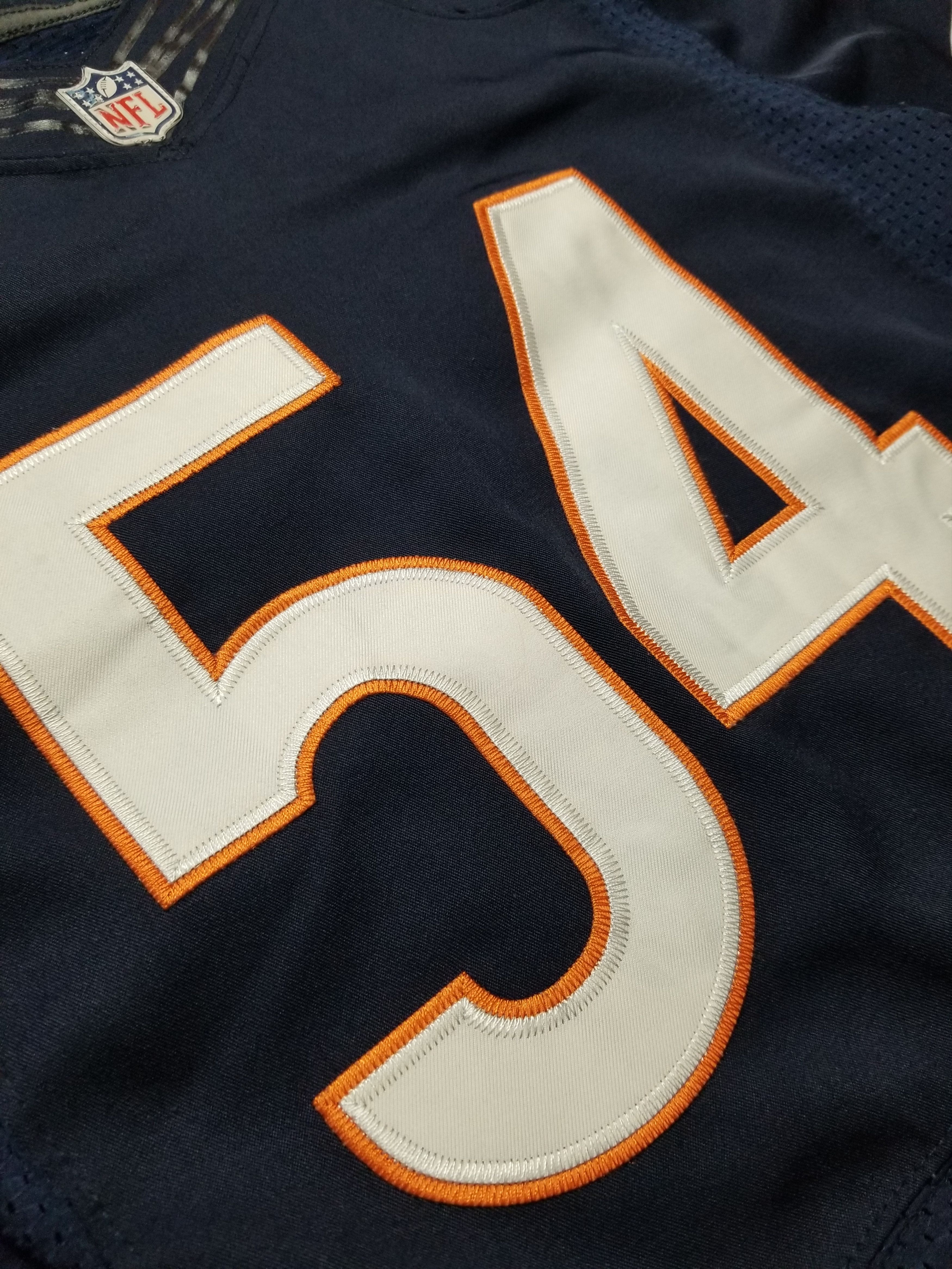 Nike On Field Elite Brian Urlacher #54 Sewn Chicago Bears Jersey Size US S / EU 44-46 / 1 - 14 Thumbnail