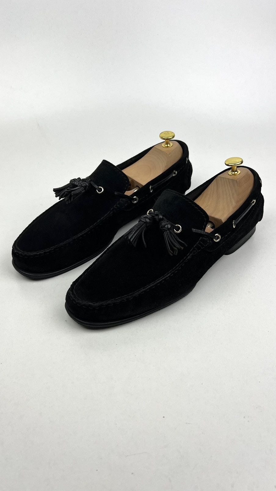 Tom Ford TOM FORD Loafers Black Suede Shoes Tassel Size US 12 / EU 45 - 3 Thumbnail
