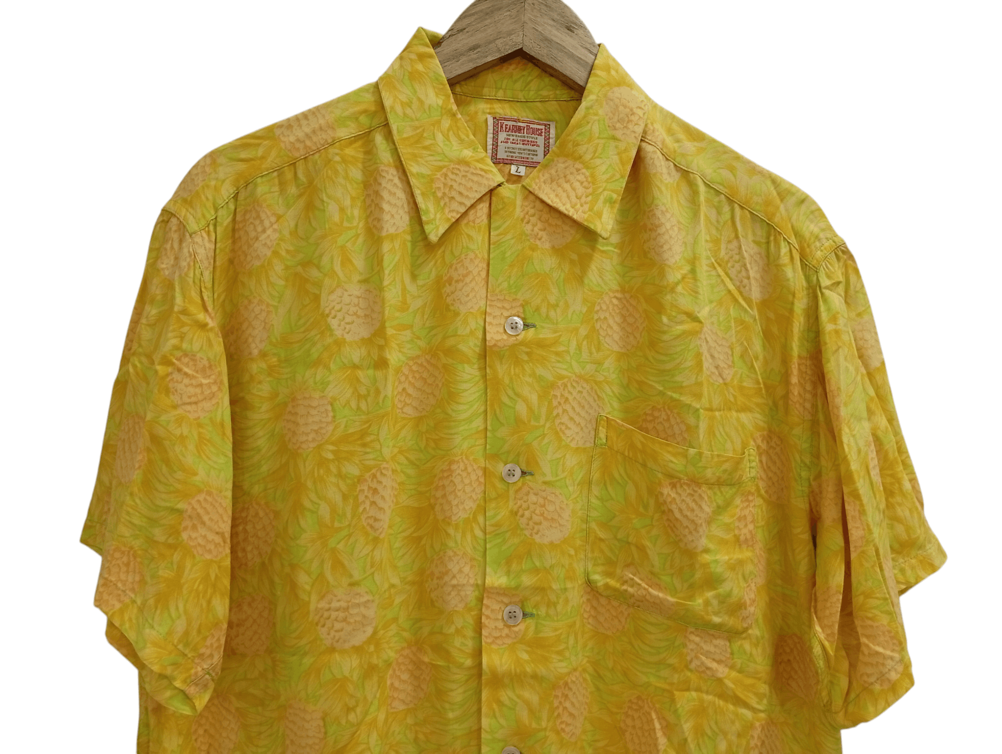 Japanese Brand × Vintage 🔥🔥Kearney House Full Print Pineapple Motif Hawaii Shirt Size US L / EU 52-54 / 3 - 12 Thumbnail