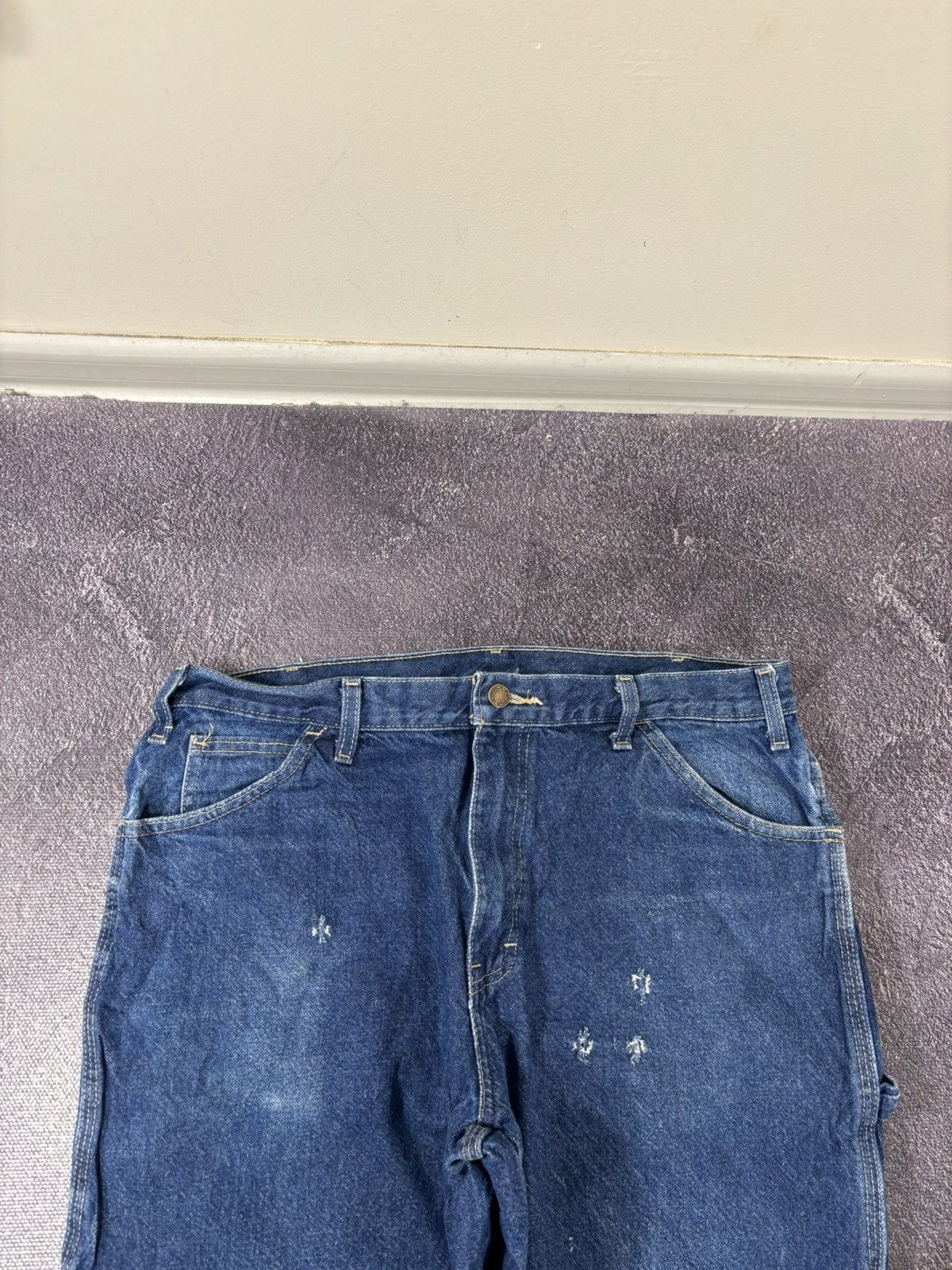 Dickies Vintage Dickies Y2K Skate Work Blue Denim Baggy Jeans Size US 36 / EU 52 - 11 Thumbnail