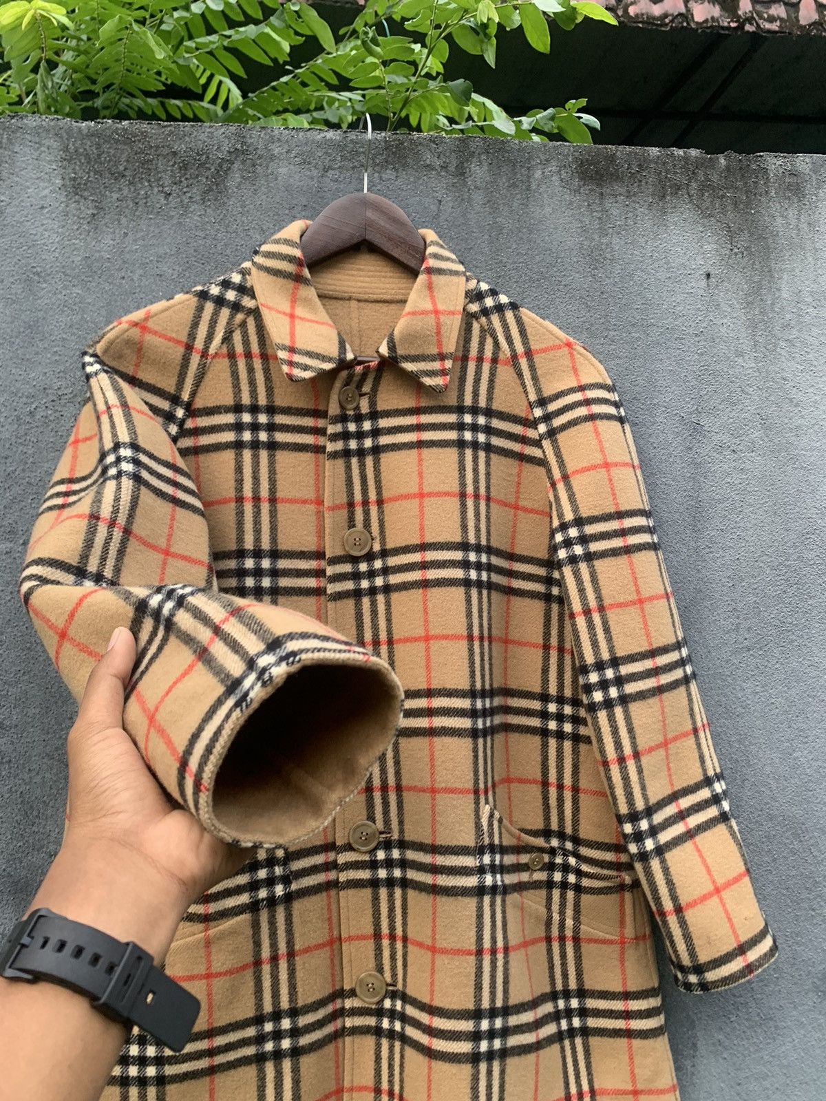 Burberry 🔥BURBERRYS NOVA CHECK WOOL REVERSIBLE JACKET (WOMAN) Size US M / EU 48-50 / 2 - 6 Thumbnail