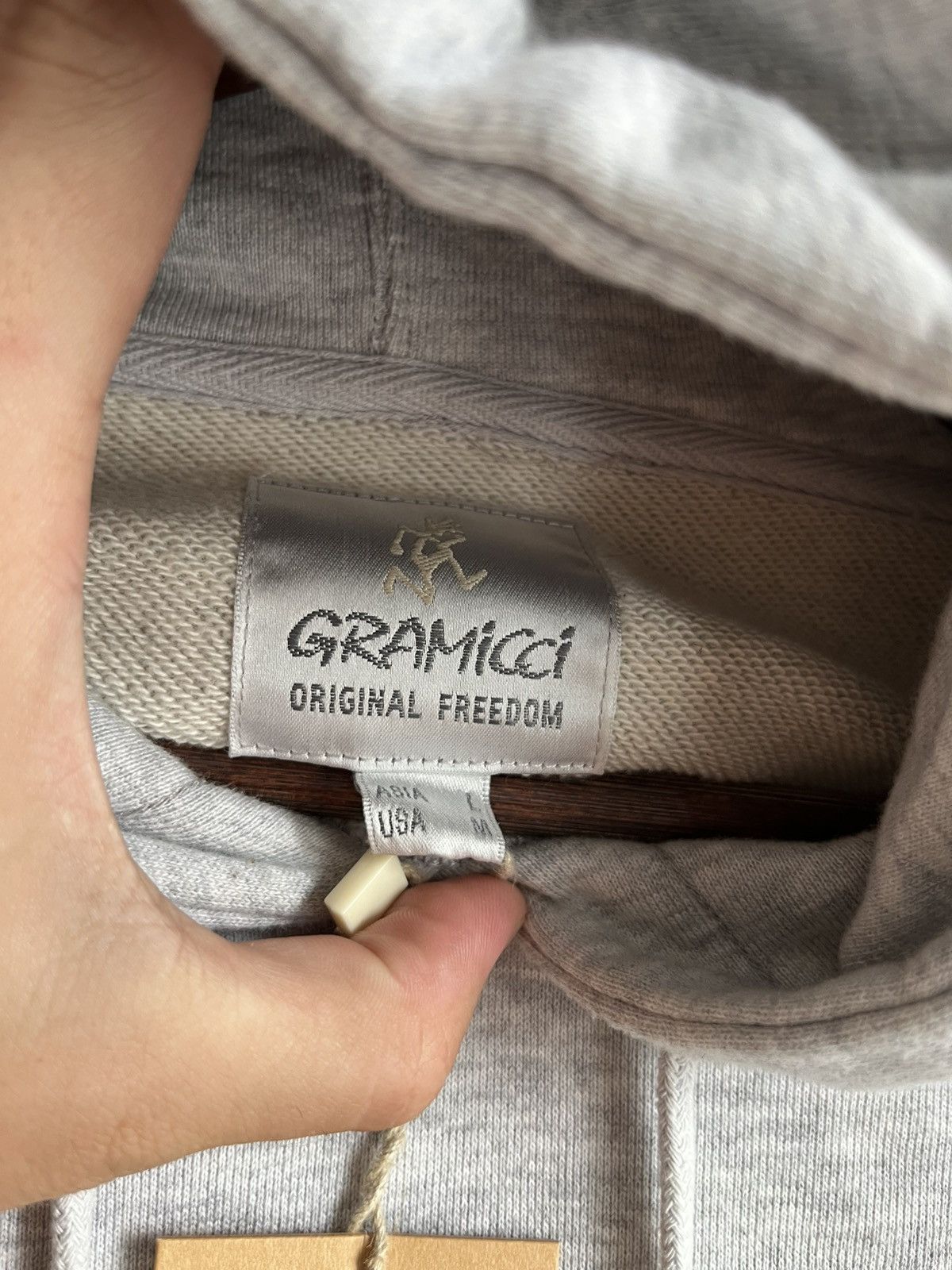 Gramicci Gramicci grey logo mens hoody new Size US M / EU 48-50 / 2 - 7 Thumbnail